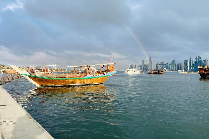 Exclusive Doha Private Dhow Cruise & Corniche Walk With Sunset - The Corniche after sunset