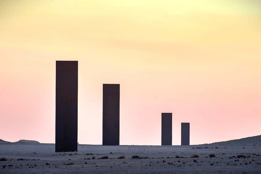 Explore Zekreet: Richard Serra Art & Mushroom Rock Wonders - Zekreet’s mushroom rock and the stone hut