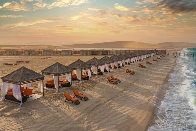 Full-Day Desert Safari with Buffet Dinner || Inland Sea Visit - Sealine Beach and the first sand runs