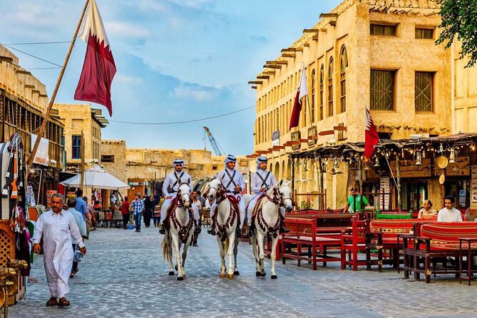 Fullday City Tour and Desert Safari with Camel Ride and SandBoard - Pearl Island: A modern contrast to Souq Waqif