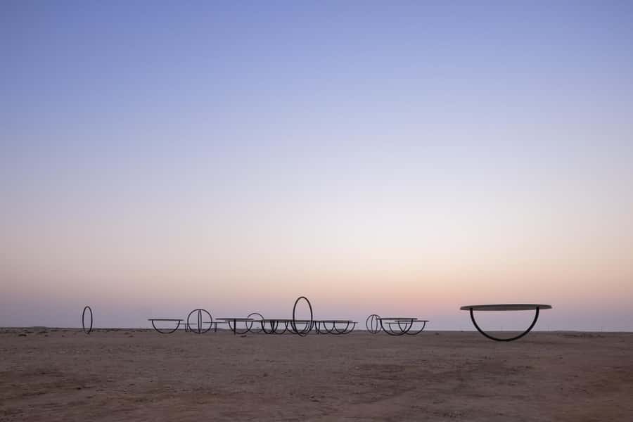 North of Qatar: Olafur Eliasson Exibit, Zubara fort & jumail - The 75-minute drive north from Doha