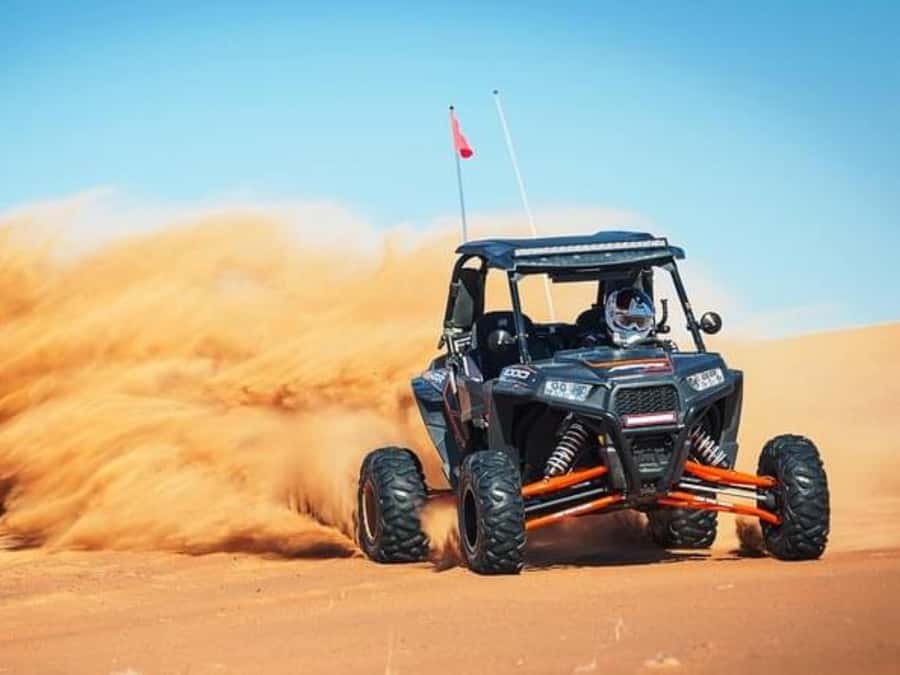 Qatar Desert Safari, Quad bike, Camel Ride and Sandboarding - A second round of dune driving and the sunset