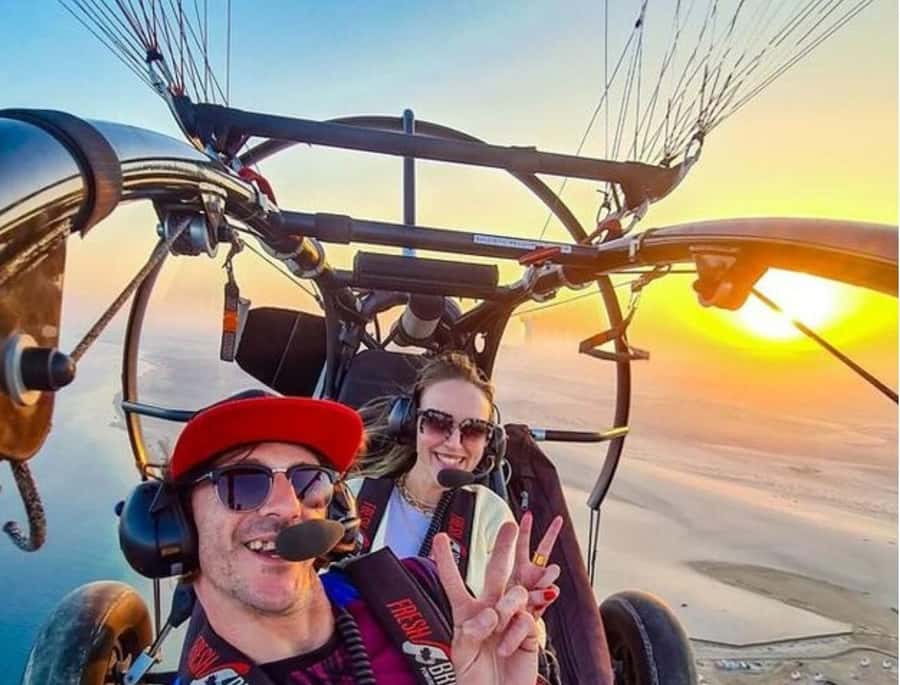 Qatar's Skybound Adventure: Exclusive Private Paratrike tour - What a paratrike feels like in the air