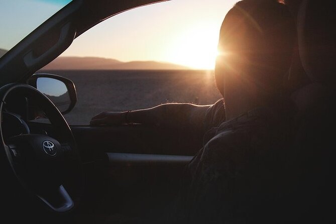Qatar Sunset Desert Safari: Dune Bashing & Golden Sands Adventure - Sunset beside the Inland Sea