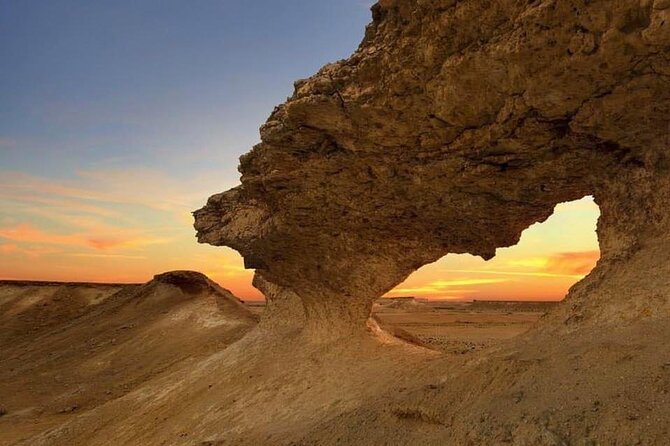 Qatar West Coast tour to Richard Serra Sculpture and Mushroom Rock Formation - Leaving Doha for Al Shahaniya’s camel track