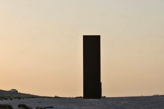 Qatar West Coast Zkreet Richard Sierra Camel Track Rock Formation - Richard Serra’s steel plates across Brouq