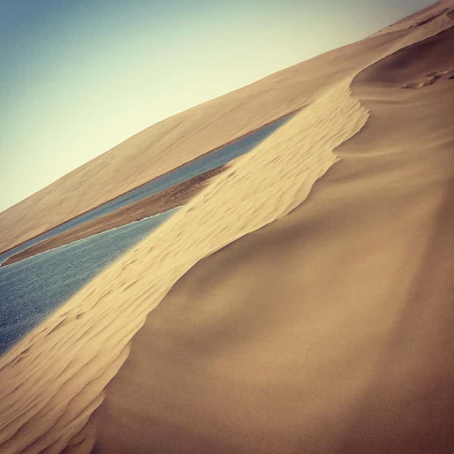 Relax Desert Safari, Sand Dune Bashing (Private Safari) - Sandboarding and the approach to the Inland Sea