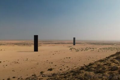 West Of Qatar, Mushroom Rocks, Camel Racing Track, Richard Serra