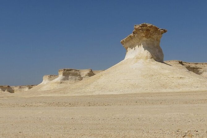 West Of Qatar Richard Serra sculpture, Mushroom Hills,Camel track - Zekreet Beach and the Mushroom Hills